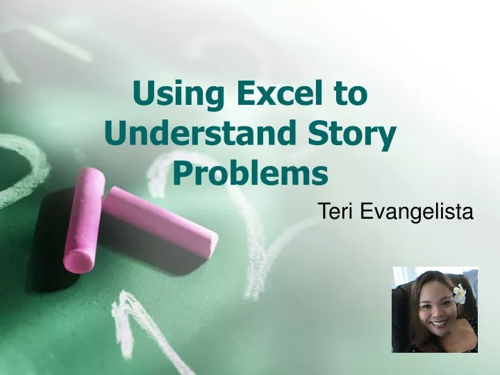 using excel to understand story problems