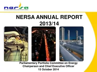 NERSA ANNUAL REPORT  2013/14