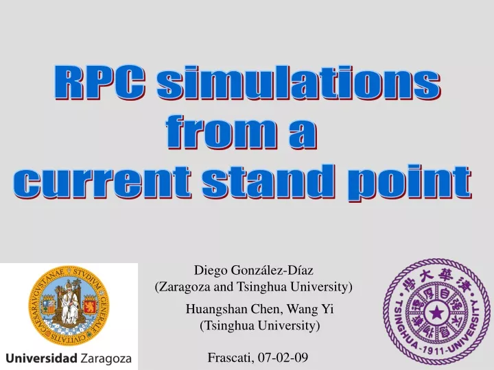 rpc simulations from a current stand point