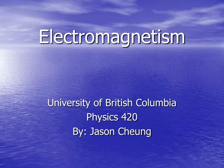 electromagnetism