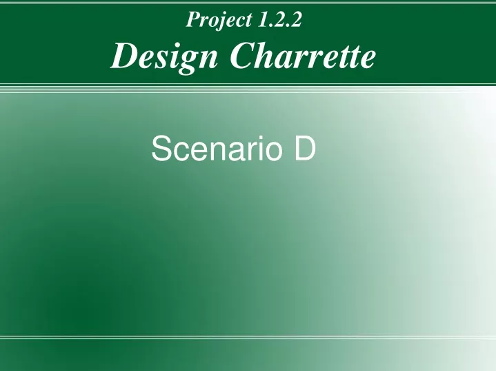 project 1 2 2 design charrette