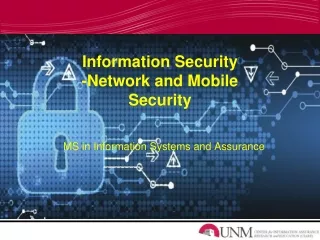 Information Security -Network and Mobile Security