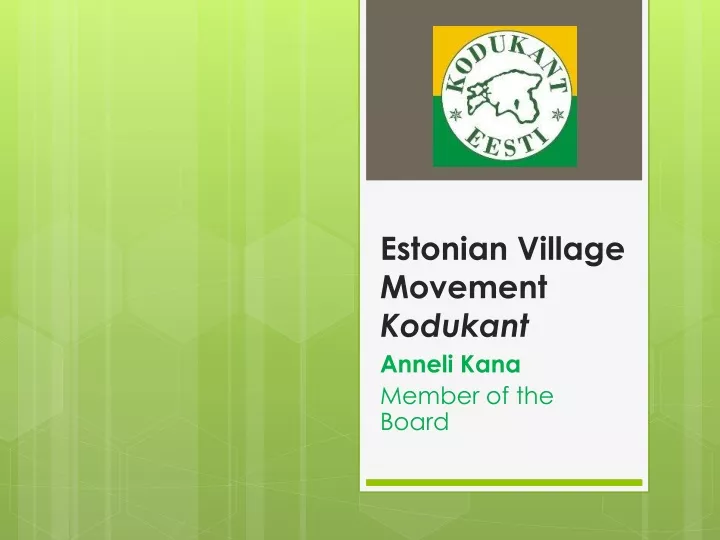 estonian village movement kodukant