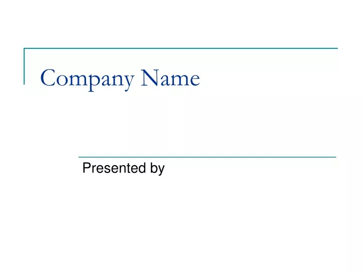 company name