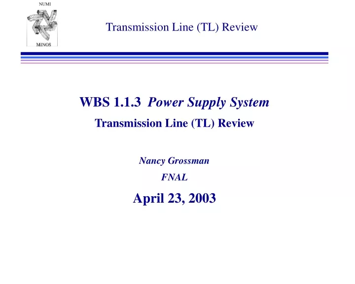transmission line tl review