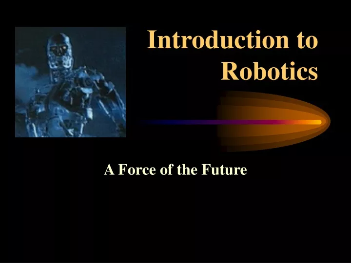 introduction to robotics