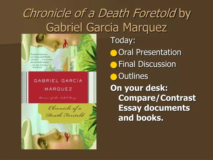 chronicle of a death foretold by gabriel garcia marquez