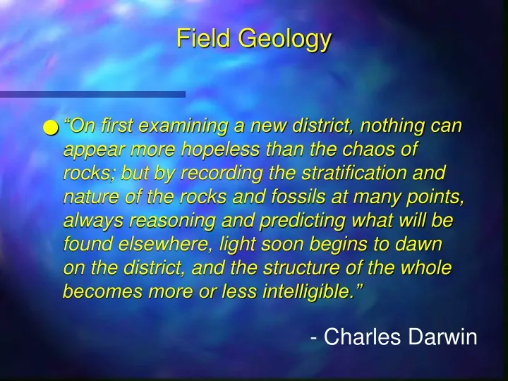 field geology