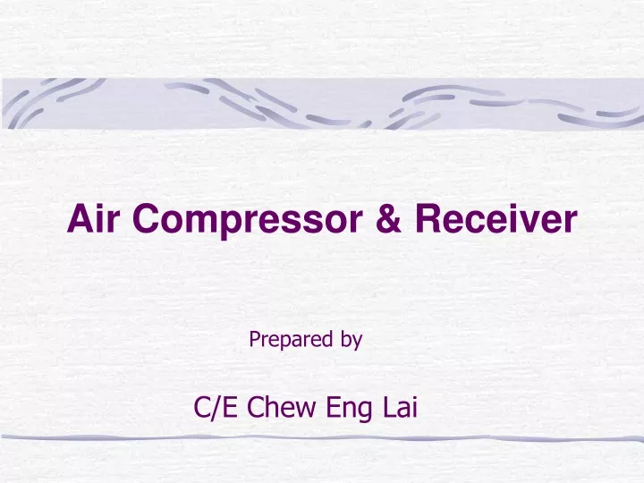 air compressor receiver