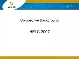 Competitive Background