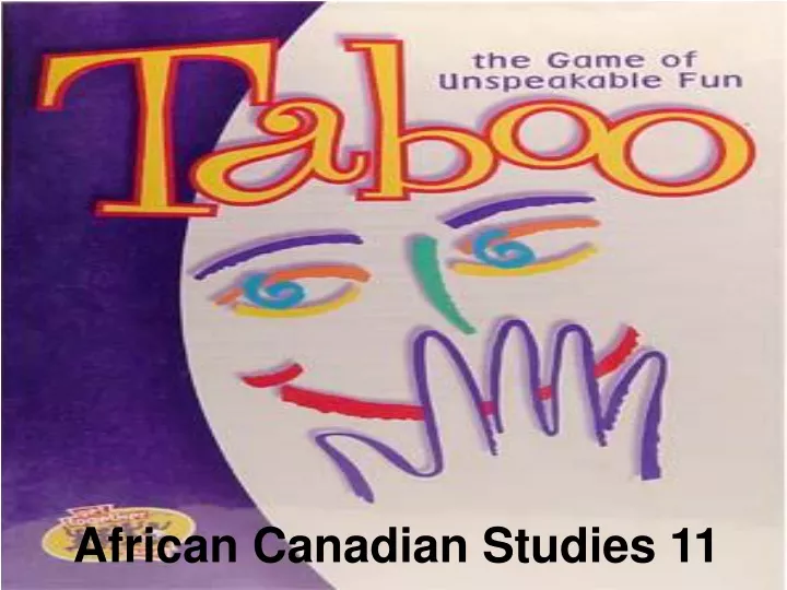 african canadian studies 11