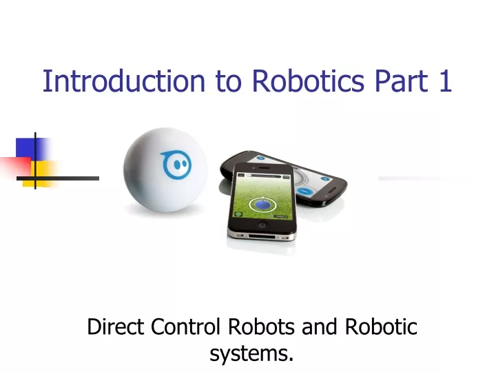 introduction to robotics part 1