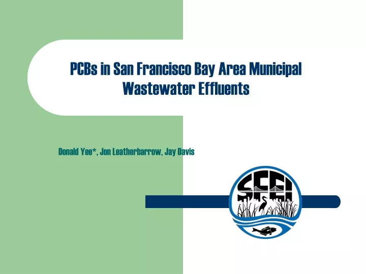 pcbs in san francisco bay area municipal wastewater effluents