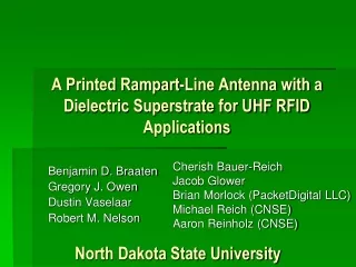 A Printed Rampart-Line Antenna with a Dielectric Superstrate for UHF RFID Applications