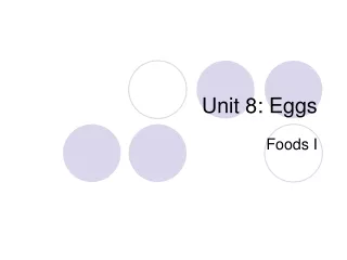 Unit 8: Eggs