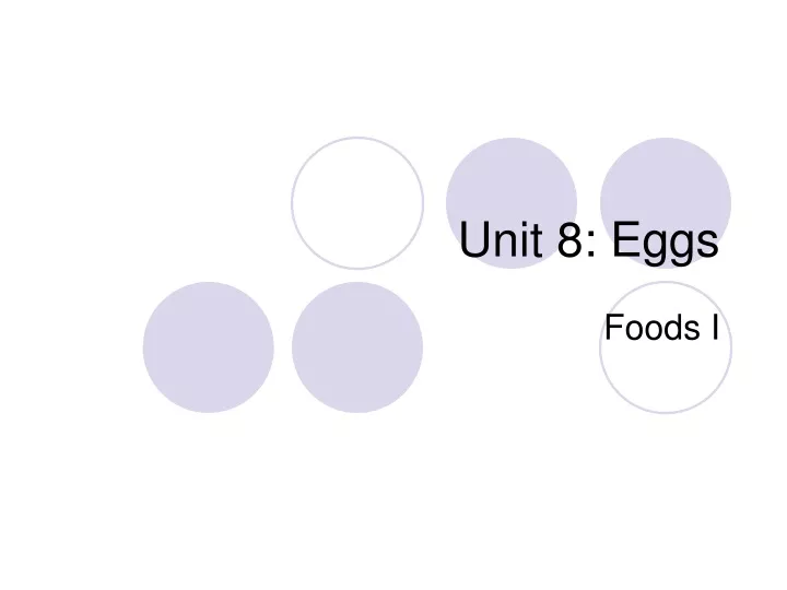 unit 8 eggs