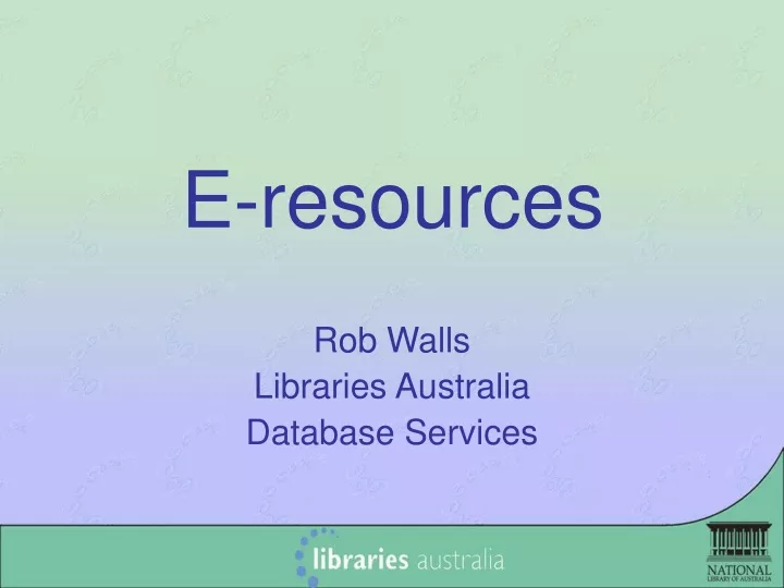 e resources
