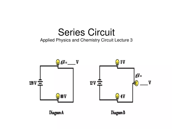 series circuit applied physics and chemistry circuit lecture 3