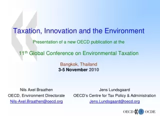 Nils Axel Braathen OECD, Environment Directorate Nils-Axel.Braathen@oecd
