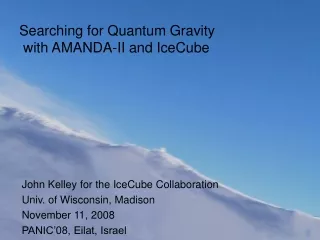 Searching for Quantum Gravity  with AMANDA-II and IceCube