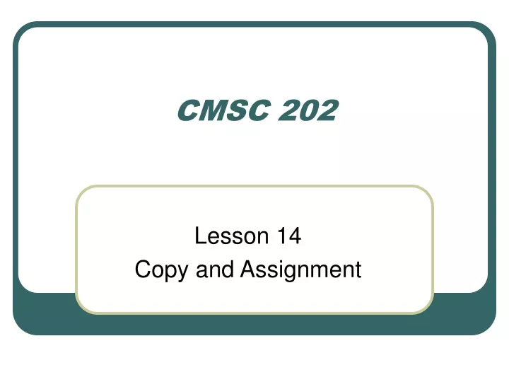 cmsc 202