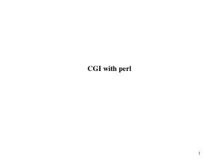 CGI with perl