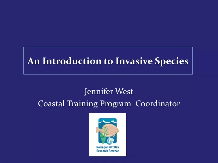 an introduction to invasive species