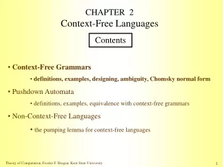 CHAPTER  2 Context-Free Languages