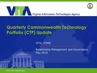 Quarterly Commonwealth Technology Portfolio (CTP) Update