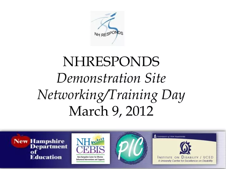 nhresponds demonstration site networking training day march 9 2012