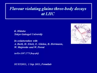 Flavour violating gluino three-body decays  at LHC