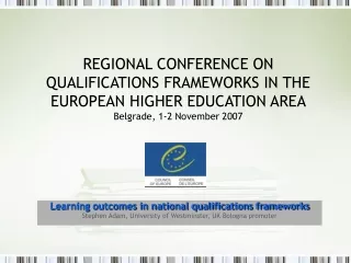 Learning outcomes in national qualifications frameworks