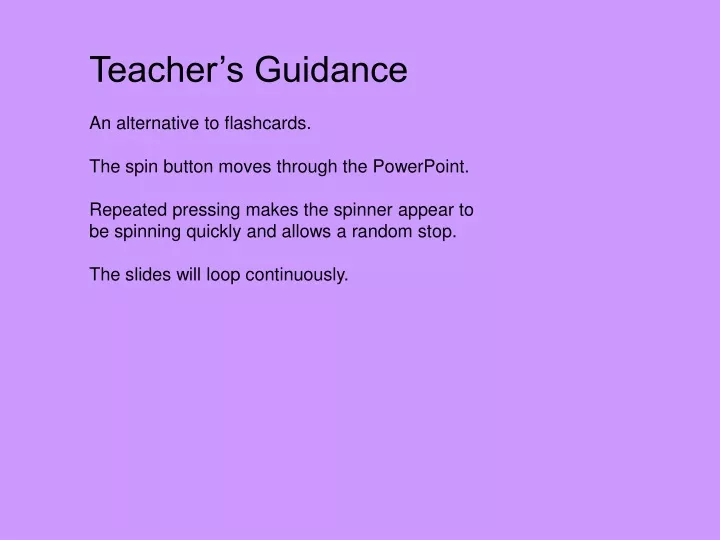 teacher s guidance an alternative to flashcards