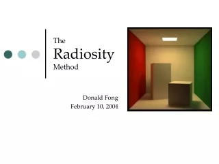 The  Radiosity Method