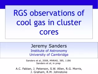 RGS observations of cool gas in cluster cores