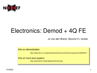 Electronics: Demod + 4Q FE