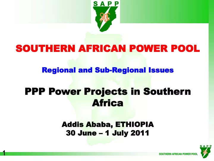 southern african power pool regional