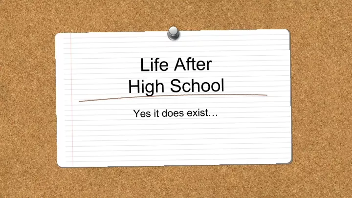 life after high school