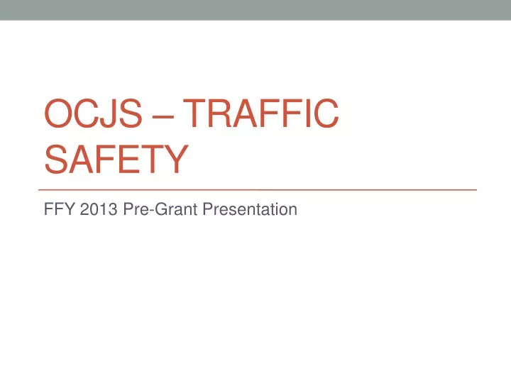 ocjs traffic safety