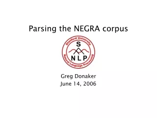 Parsing the NEGRA corpus