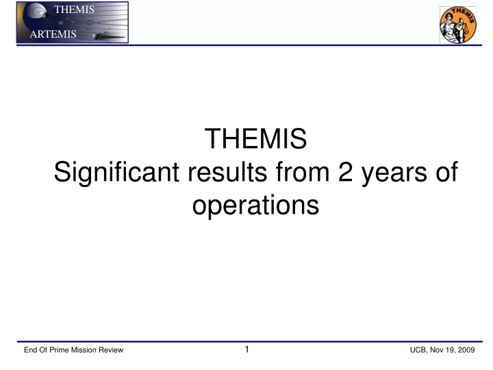 themis significant results from 2 years