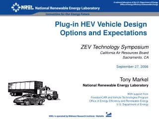 Plug-in HEV Vehicle Design Options and Expectations