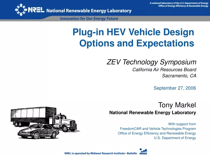 plug in hev vehicle design options and expectations