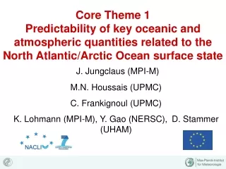J. Jungclaus (MPI-M)