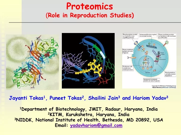 proteomics role in reproduction studies