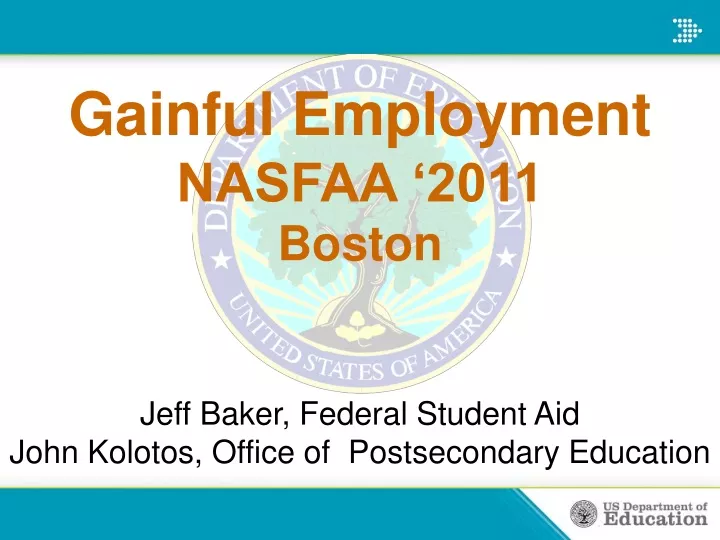 gainful employment nasfaa 2011 boston