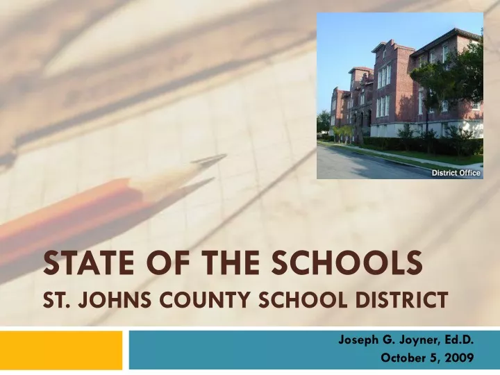 state of the schools st johns county school district