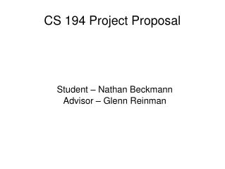 CS 194 Project Proposal