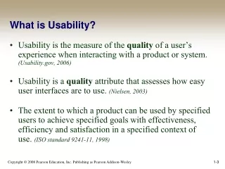 What is Usability?