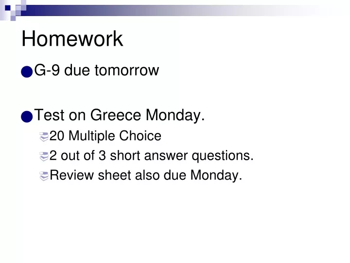 homework